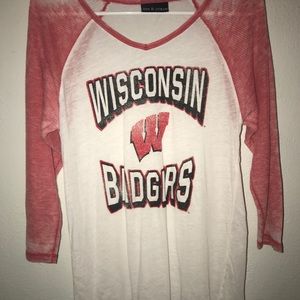 Wisconsin Badgers 3/4 sleeve